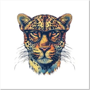 Leopard Smarty-Pants: The Hipster Predator Tee Posters and Art